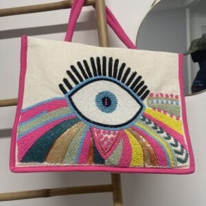 Sac de plage oeil en perle